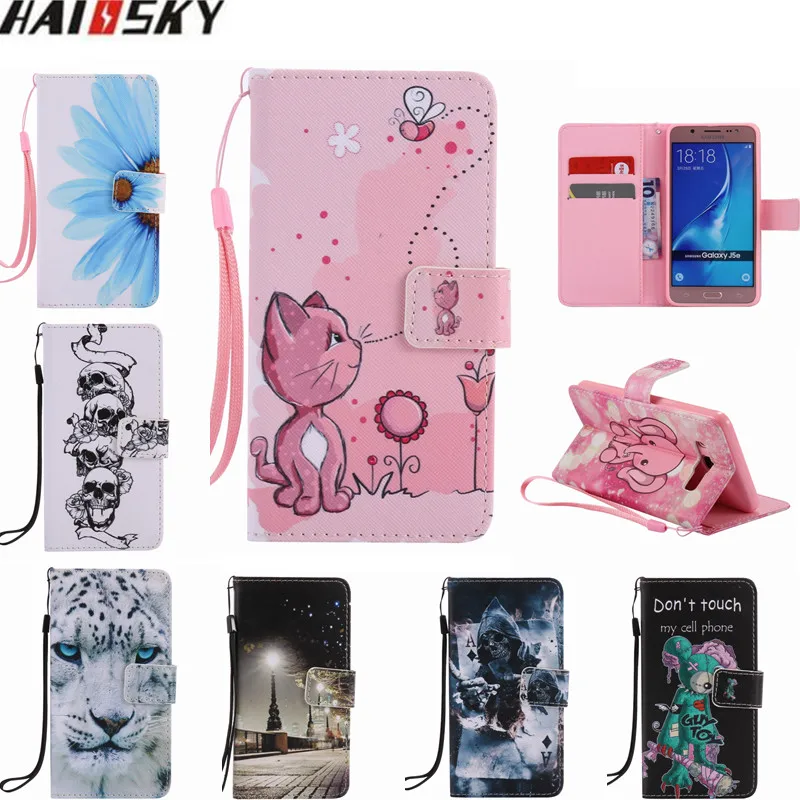 Кожаный чехол книжка Haissky для Samsung Galaxy J1 J3 J5 A3 A5 2016 Grand G530 G360 J7 Prime телефона|leather wallet