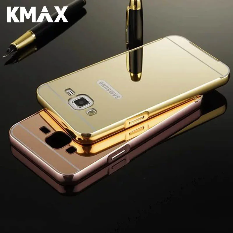 KMAX класса люкс с гальваническим покрытием 2 в 1 зеркальный чехол для телефона samsung