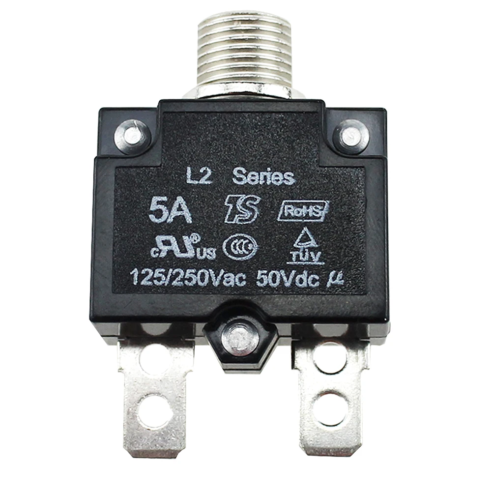 5A/10A/15A/20A/30AMP Panel Mount Push Button Moulded Case Resettable Electric Protection Circuit Breaker Thermal Air Switch |