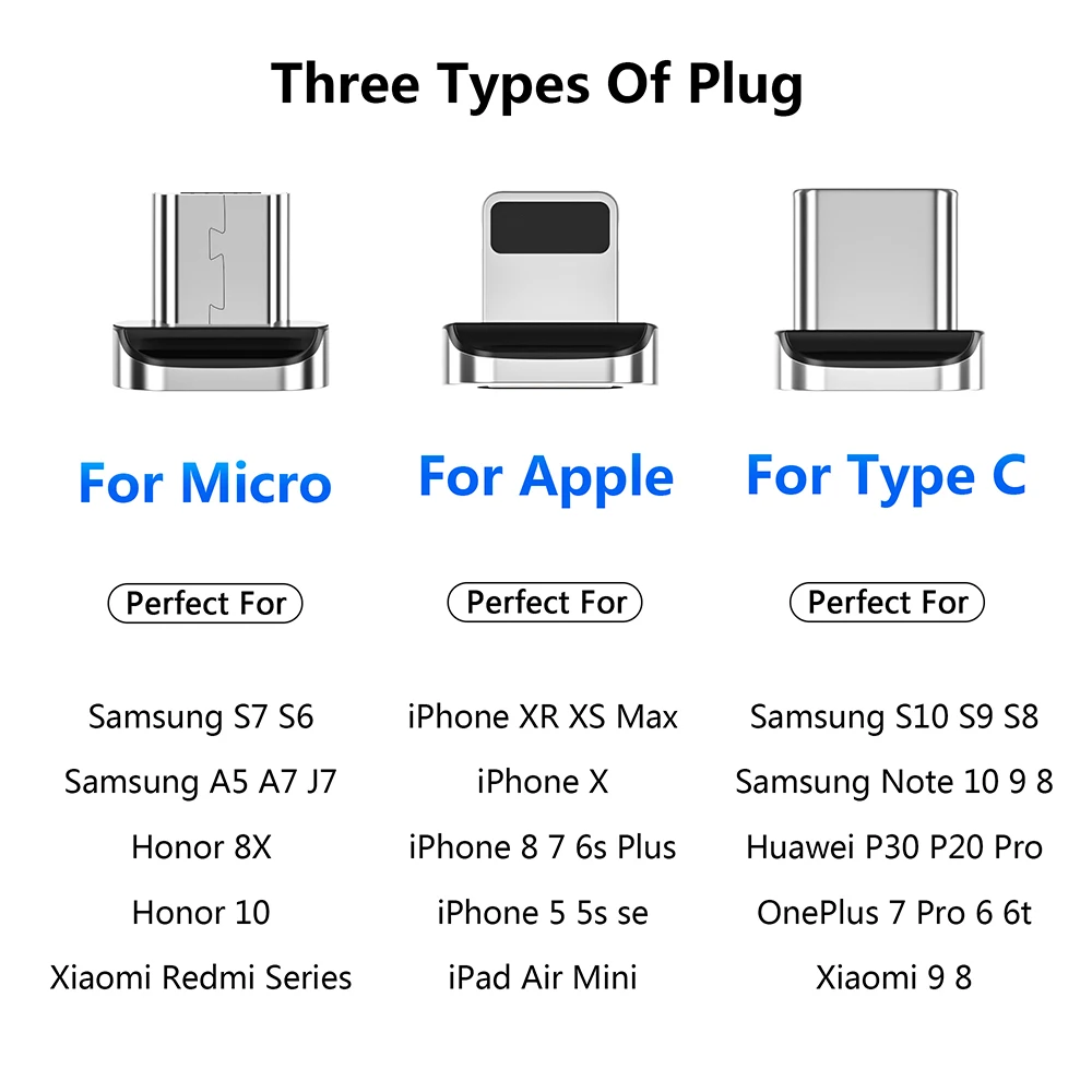 Магнитный кабель MANTIS для Iphone samsung 3A быстрой зарядки Micro Usb type C huawei Oneplus Xiaomi Mi9 Redmi Note 7
