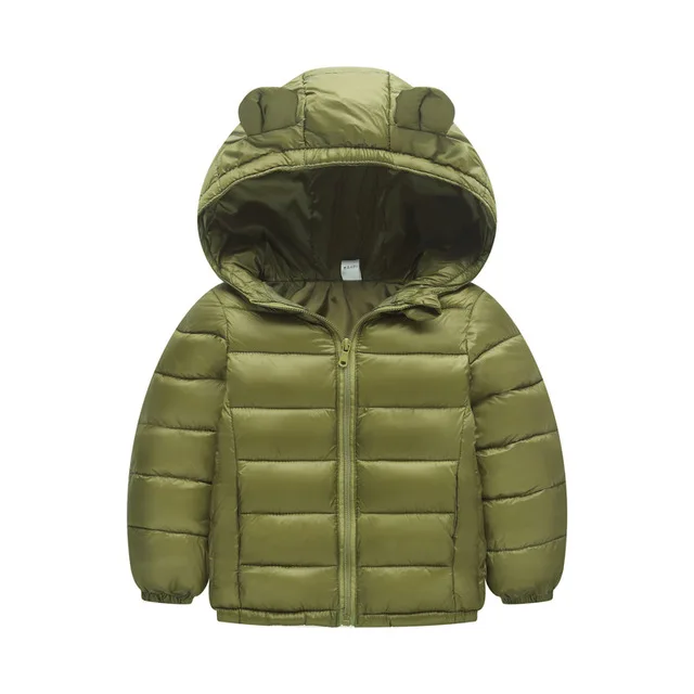 dark green Куртка для маленьких мальчиков зимние плотные пальто для мальчиков, теплая шерстяная Верхняя одежда для девочек, куртка с меховым капюшоном детская одежда 12 От 3 до 4 лет - Цвет: dark green