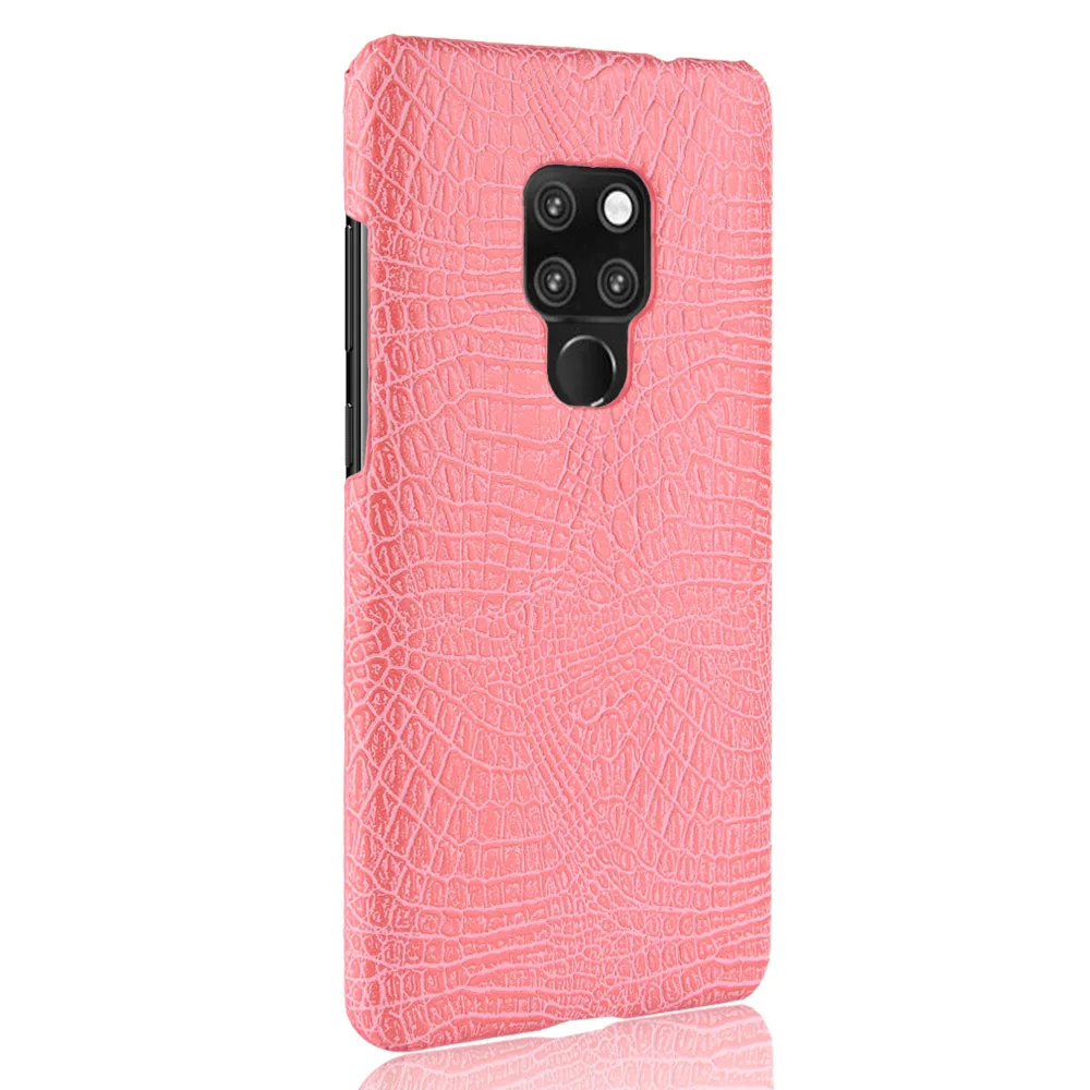 Жесткий чехол из искусственной кожи с текстурой крокодиловой кожи для huawei mate 20X20 pro 20lite 2 9lite pro 8 10lite mate SE 9 mate 7 mini
