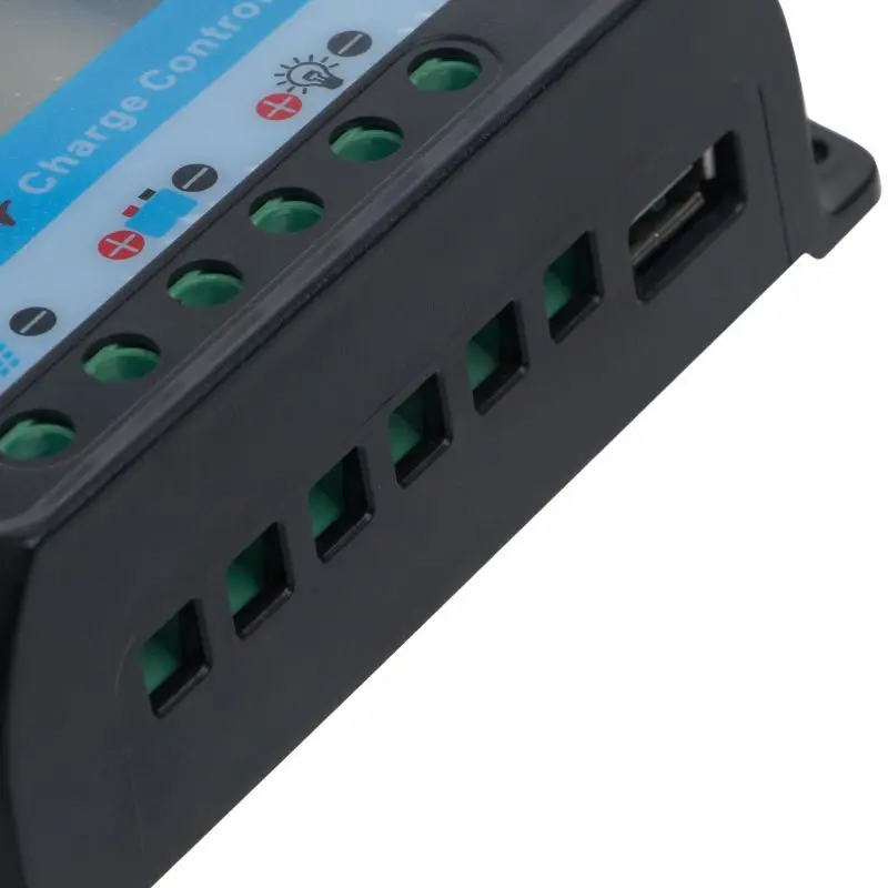 PWM 30A USB контроллер заряда панели солнечных батарей 12В 24В автоматический