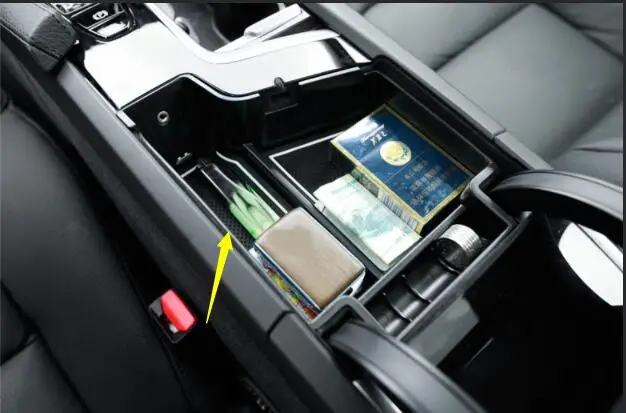 

Car Interior Decoration Console Armrest Storage Box Container Car Styling For Volvo XC60 2018 For LHD