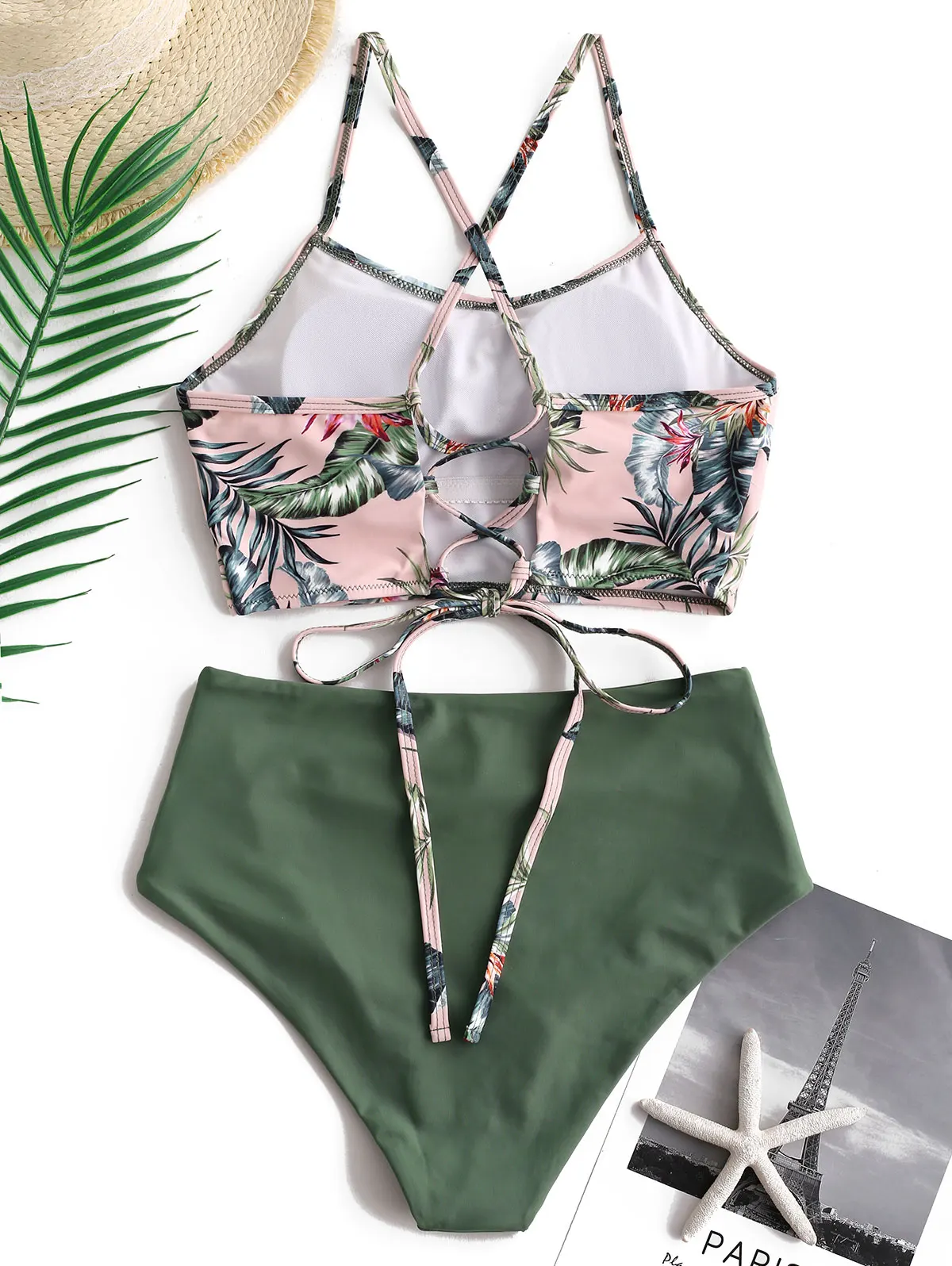 ZAFUL Бикини 2019 Танкини Control Tummy с шнуровкой и купальниками Купальники Купальник