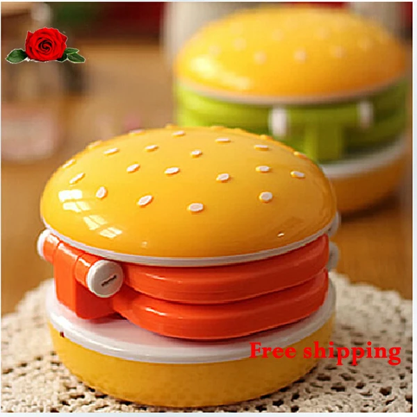 Cool Hamburger LED highlights fold charging desk lamp luminaria de mesa small table lamps bedside Nightlight to read eye | Лампы и