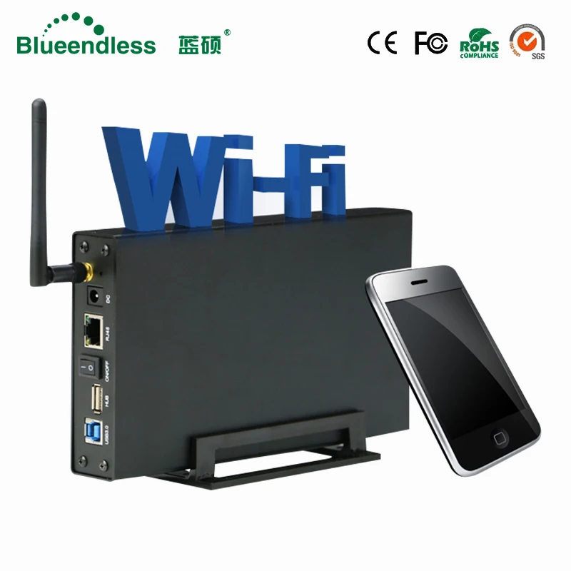 Wifi роутер RJ45 SATA USB3.0 беспроводной ретранслятор расширитель жесткий диск HDD 3 5