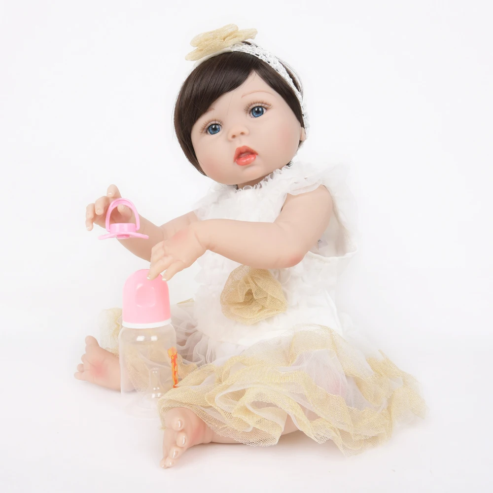 55 см силиконовая кукла Reborn Baby детские игрушки Playmate мягкие букеты новые муминые