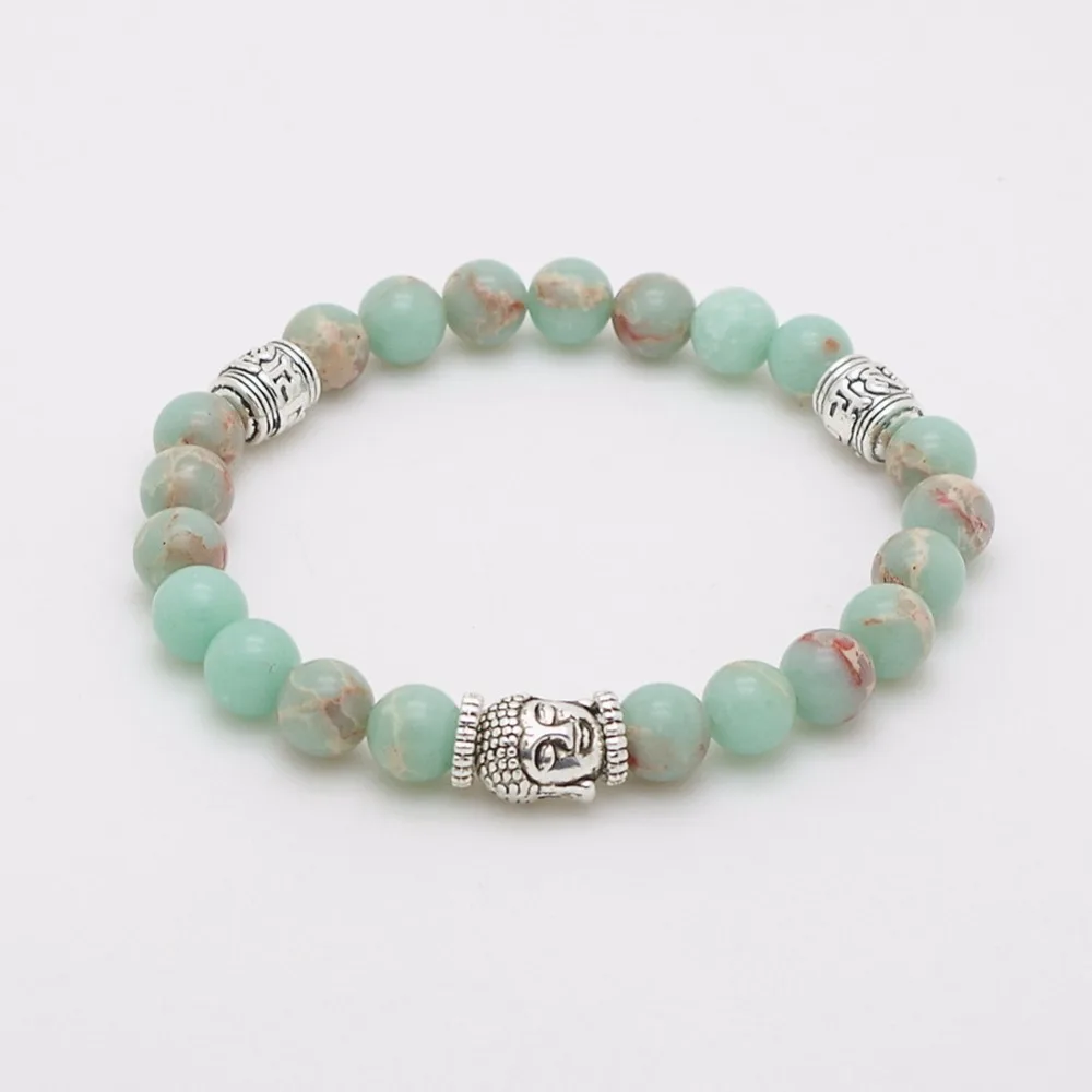 Браслет Будды из натурального камня 7 чакр браслет для йоги молитвы Bijoux