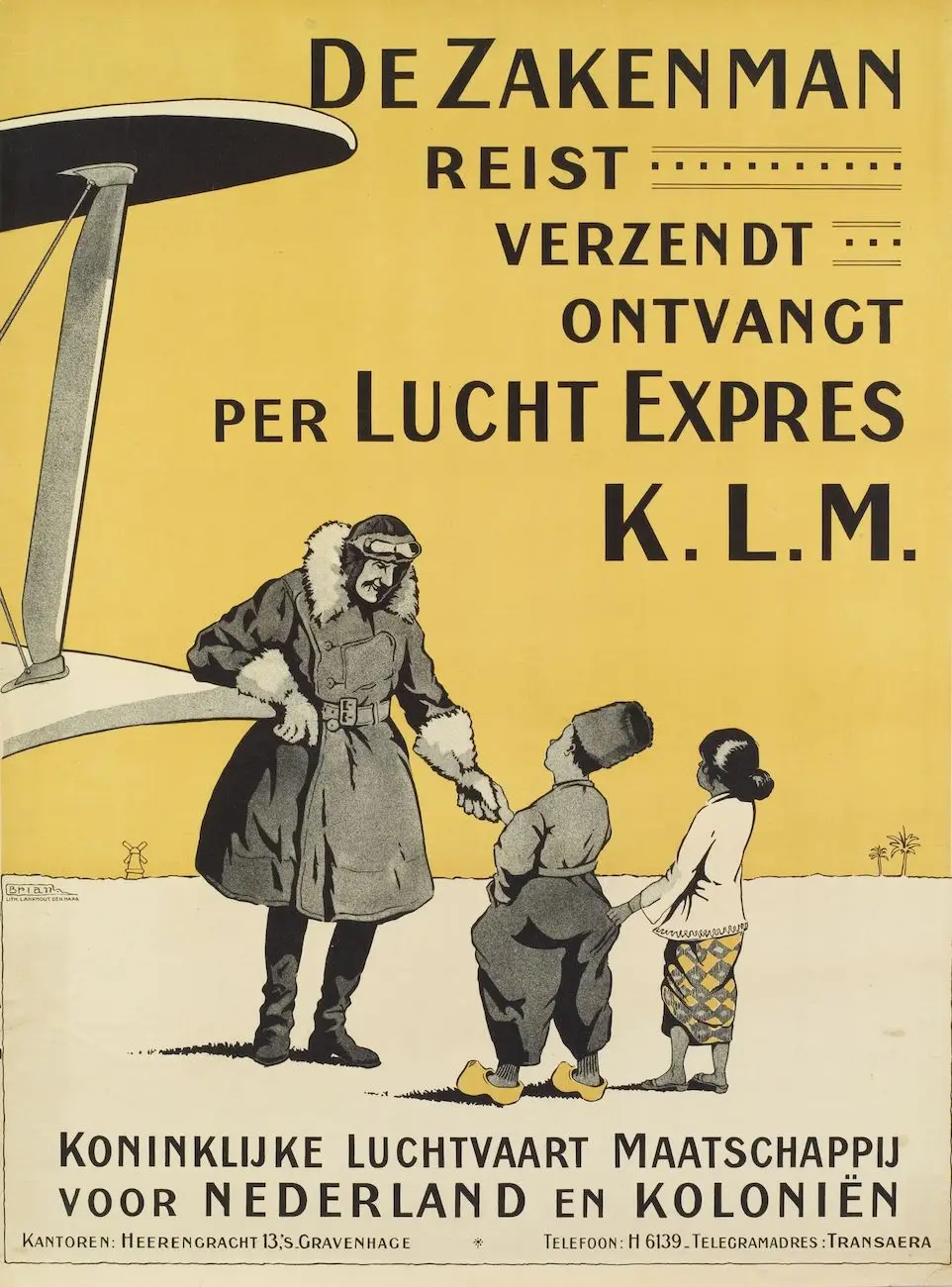 K.L.M. Королевская голландская авиакомпания где бы ваш бизнес не переносился