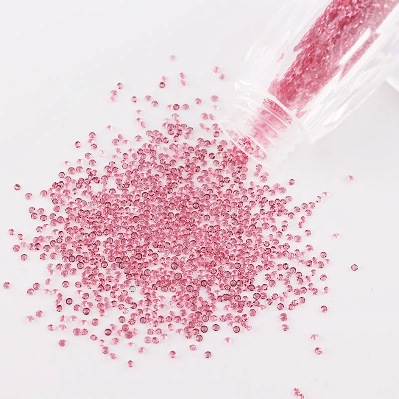 rose pink 3500 шт 20 цветов мини-икра бусины хрустальные крошечные микро Стразы для ногтей swarovsky стеклянные красочные 3D блестящие украшения для ногтей - Цвет: rose pink