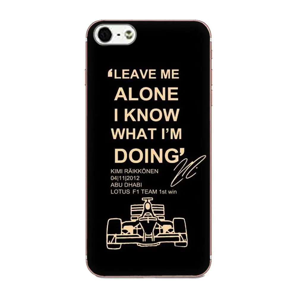 Мягкий художественный чехол Kimi Raikkonen Just Leave Me Alone для LG Nexus 5 5X V10 V20 V30 V40 2017 2018 2019 |