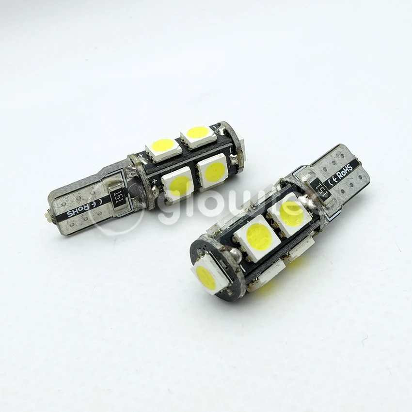 1 шт. автомобисветильник светодиодная CAN-шина T10 9SMD 5050 12 В Canbus W5W 194 9 SMD | Автомобили и