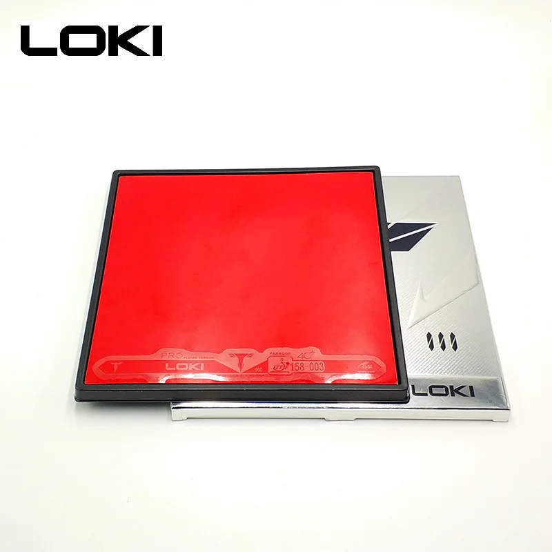 LOKI T3 ITTF одобренный Карбо губка для настольного тенниса резиновый Pips-in жесткий не липкий скоростной Pingpong резина для быстрой атаки - Цвет: 1pc Red