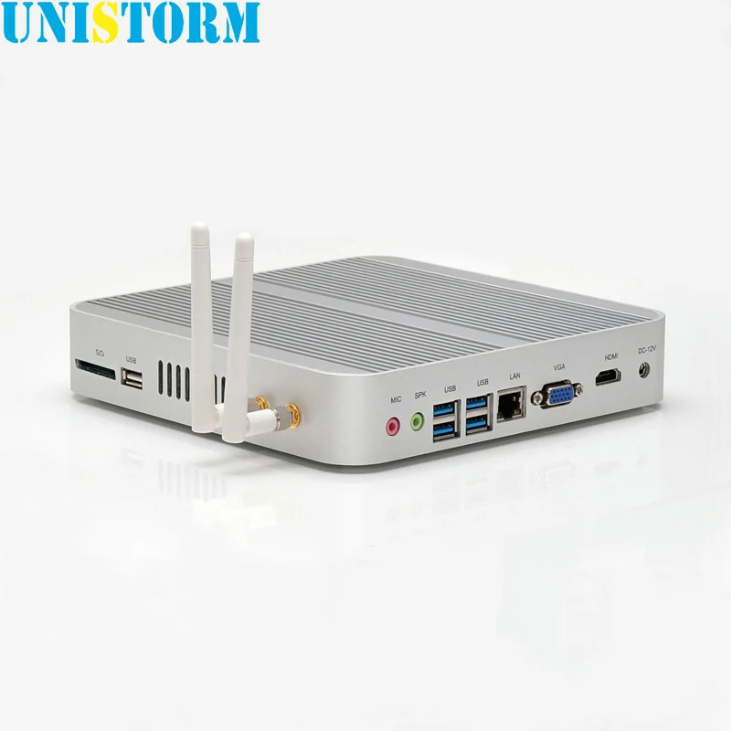 Новый Intel Skylake безвентиляторный мини ПК i5 5200U 5250U 6200U HD Graphics 520 4K HDMI VGA USB Windows 10 Мини