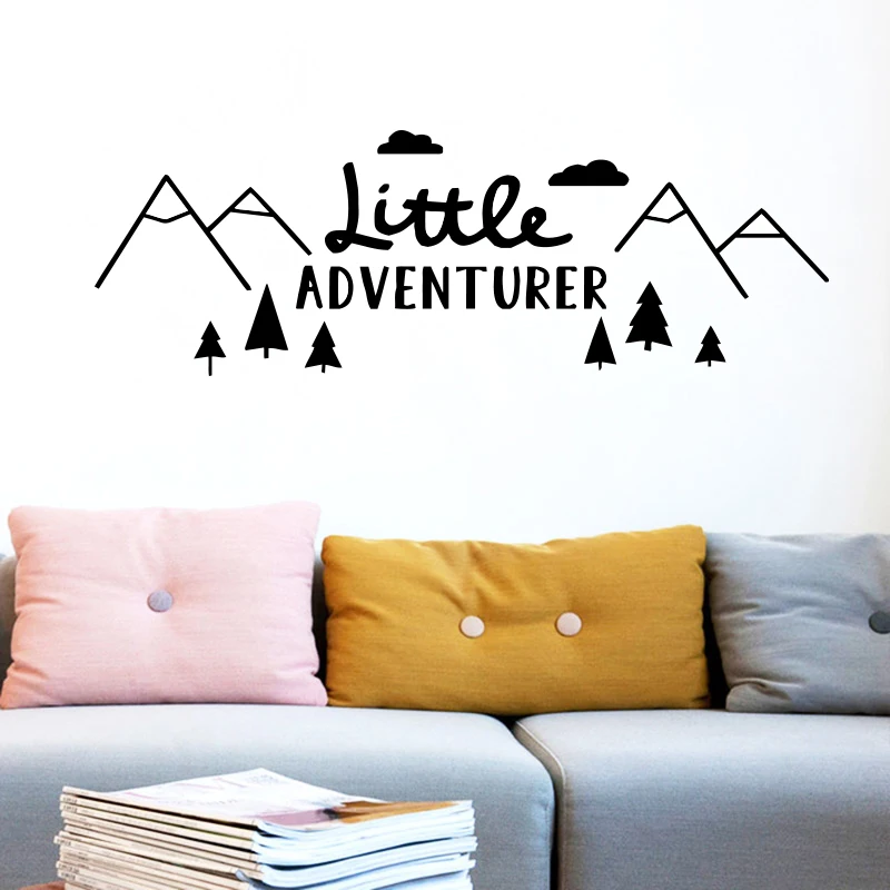 

Little Adventurer Home Wall Decal Sticker For Kids Room Baby Room home decoration detachable Vinyl wall sticker decor