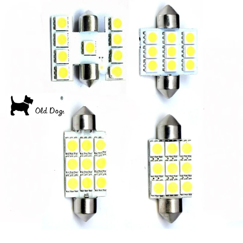 5 шт. автомобильные гирлянды 9 светодиодов 5050 светодиодный|led festoon 5050|interior led