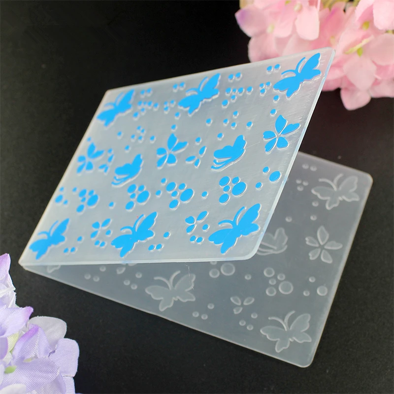 YLEF007 бабочка пластиковая тиснение папка для скрапбукинга трафареты DIY альбом