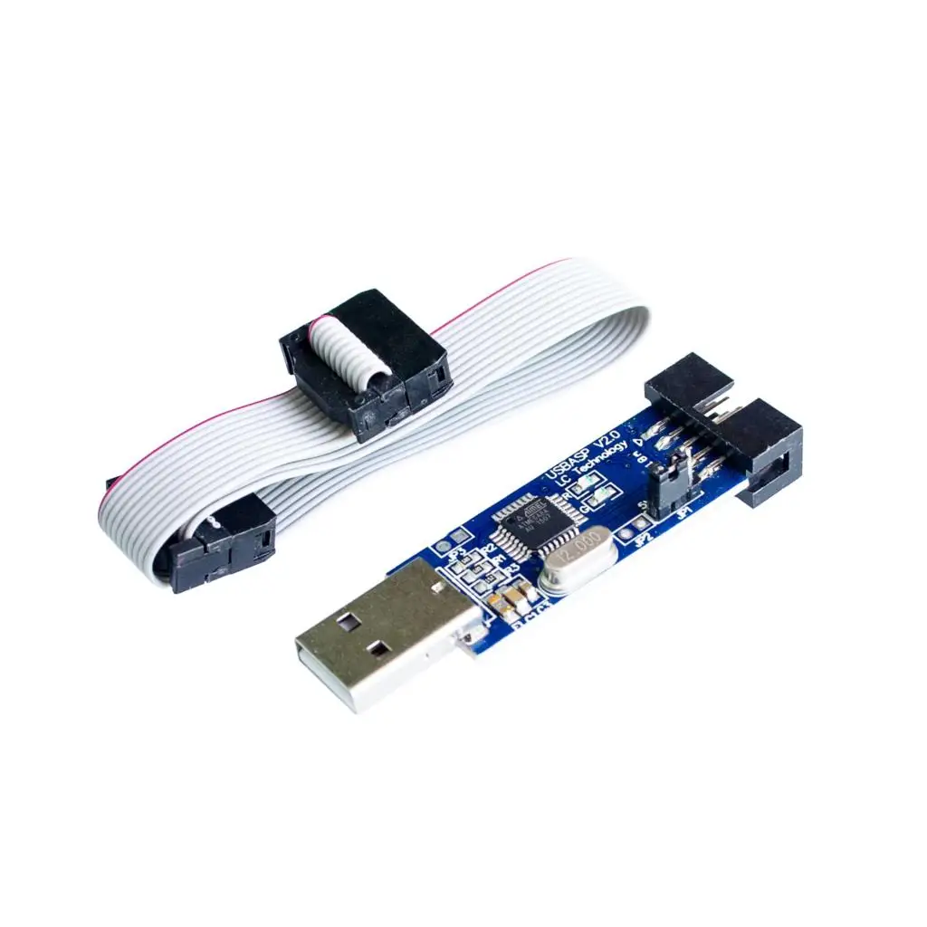 Программатор USBASP USBISP AVR USB ISP ASP ATMEGA8 ATMEGA128 поддержка Win7 64K | Электронные компоненты и