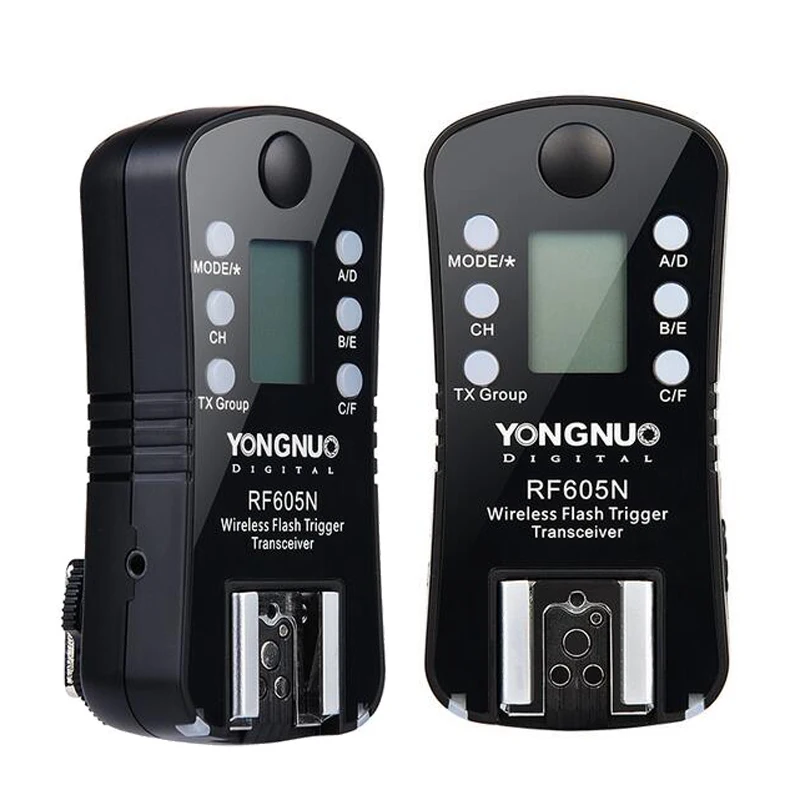Беспроводная вспышка триггер Yongnuo RF605C / RF605N LCD 2 4G RF605 as RF602 + RF603 II для камеры Canon