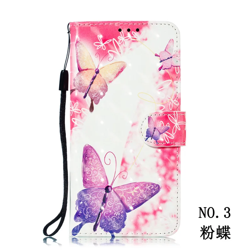 NO.3 Кожаный чехол для Xiao mi Red mi Note 7, откидная крышка, Xao mi xiomi Red mi Note 7, милый чехол с 3D рисунком и отделением для карт, красный чехол для mi Note7, чехол-бампер s - Цвет: NO.3