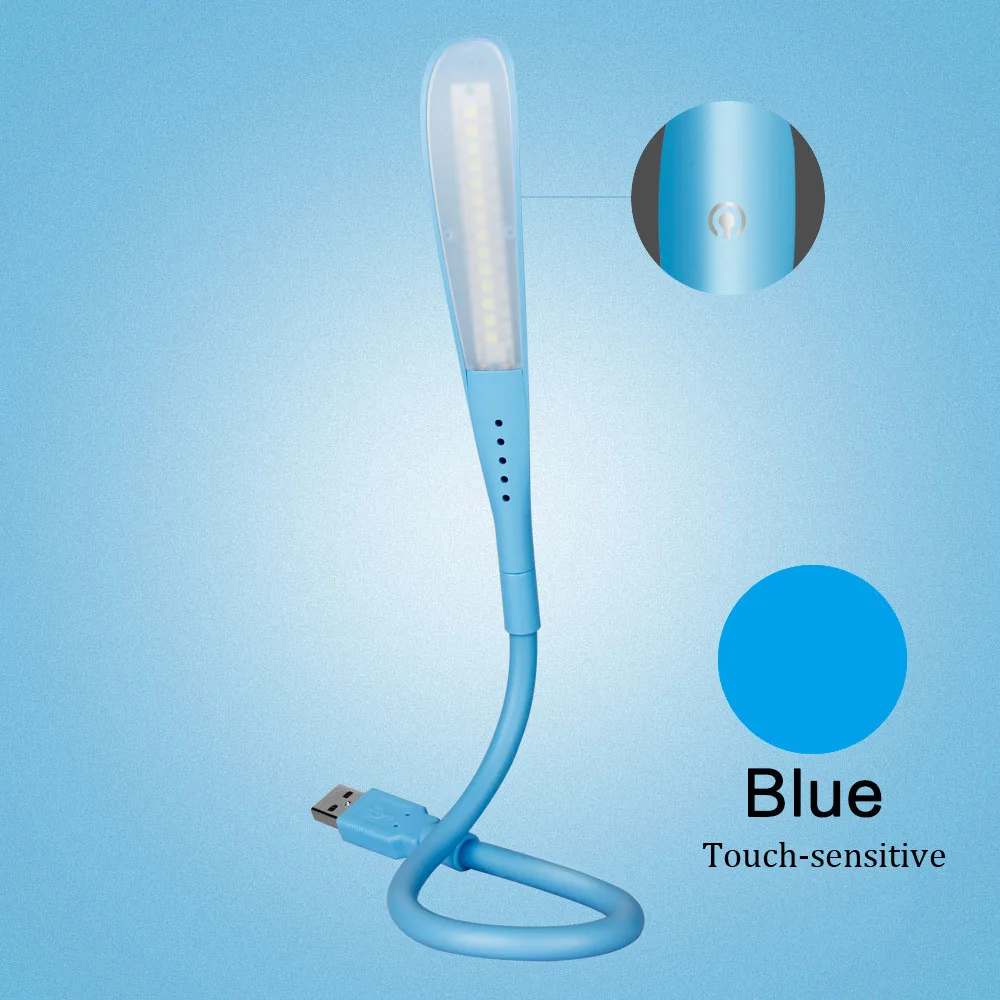 Luminaria Новый flexible 14LED Touch USB ультра-яркий свет Портативный мини лампы для ноутбука