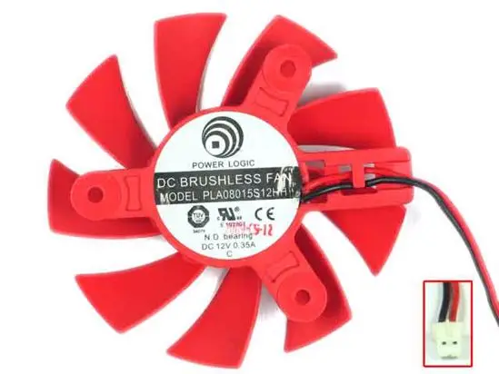 Мощность материнскую плату PLA08015S12HH DC 12V 0.35A 80x80x15 мм 2 провод Сервер вентилятор
