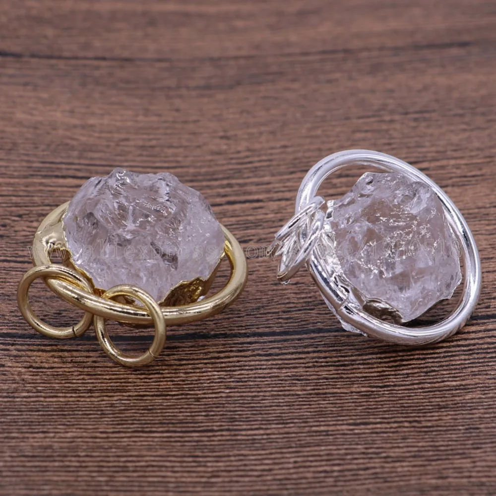 10 шт. оптовая продажа пользовательских druzy кулон кристалл натурального кварца
