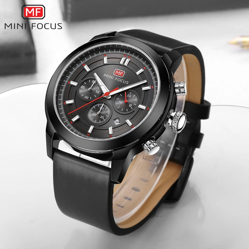 Часы MINIFOCUS Мужские кварцевые роскошные спортивные модные брендовые