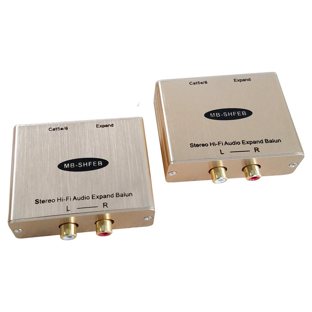 

2-CH Stereo Hi-Fi Audio Transmitter Over Cat5/6 Stereo Audio to Ethernet Extender Danate audio RCA interface