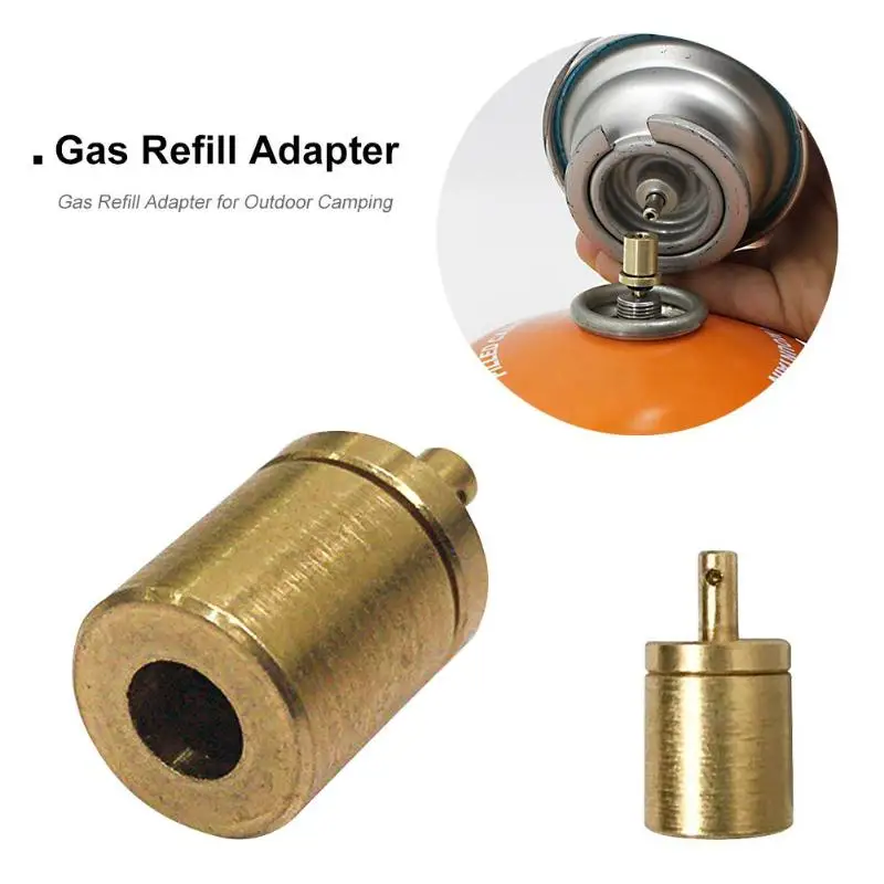 Газ Refill адаптер для кемпинга на открытом воздухе Пеший Туризм переходник газовой