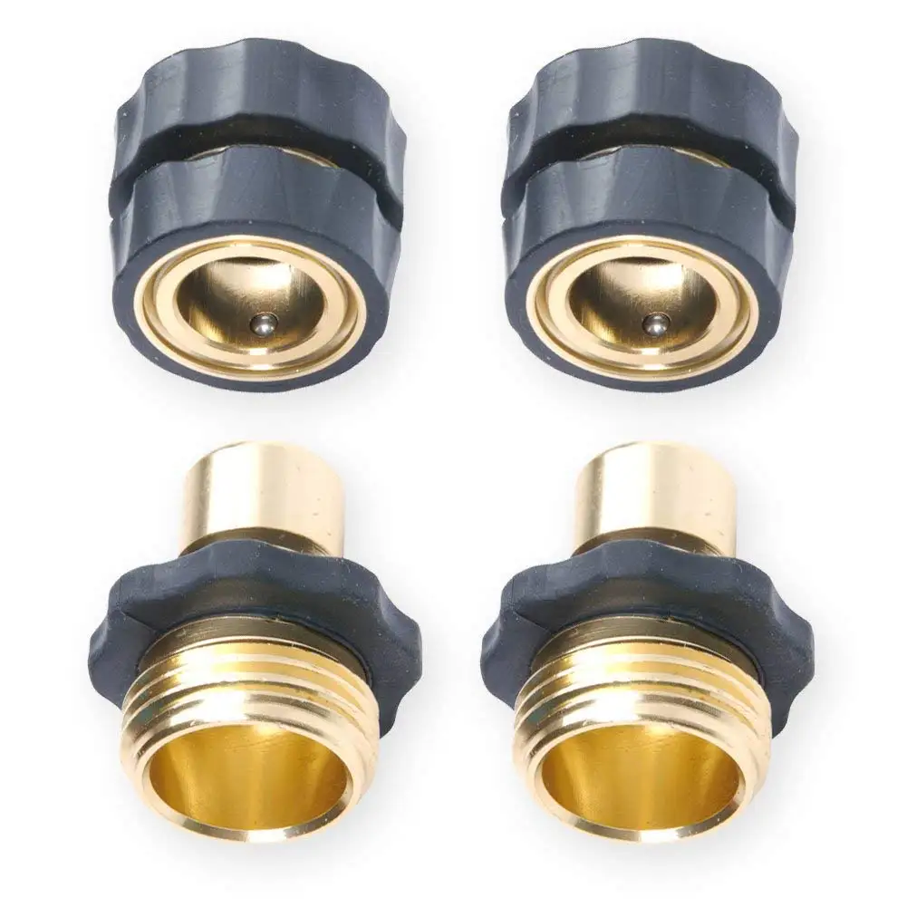 SHGO 4PCS 3/4 внутренняя резьба садовый шланг соединитель быстрый включает 2 разъема +