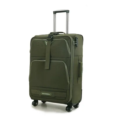 20 inch green Letrend для мужчин Оксфорд сумки на колёсиках Спиннер бизнес тележка женщины многофункциональная Дорожная сумка 20 дюймов носить на чемоданы на колесах - Цвет: 20 inch green