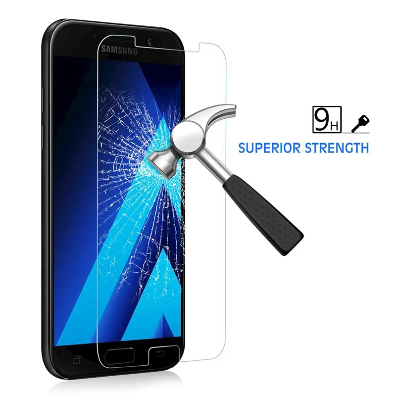 9H 0 26 мм Взрывобезопасное закаленное стекло для Samsung Galaxy A7 2017 A720 защита экрана