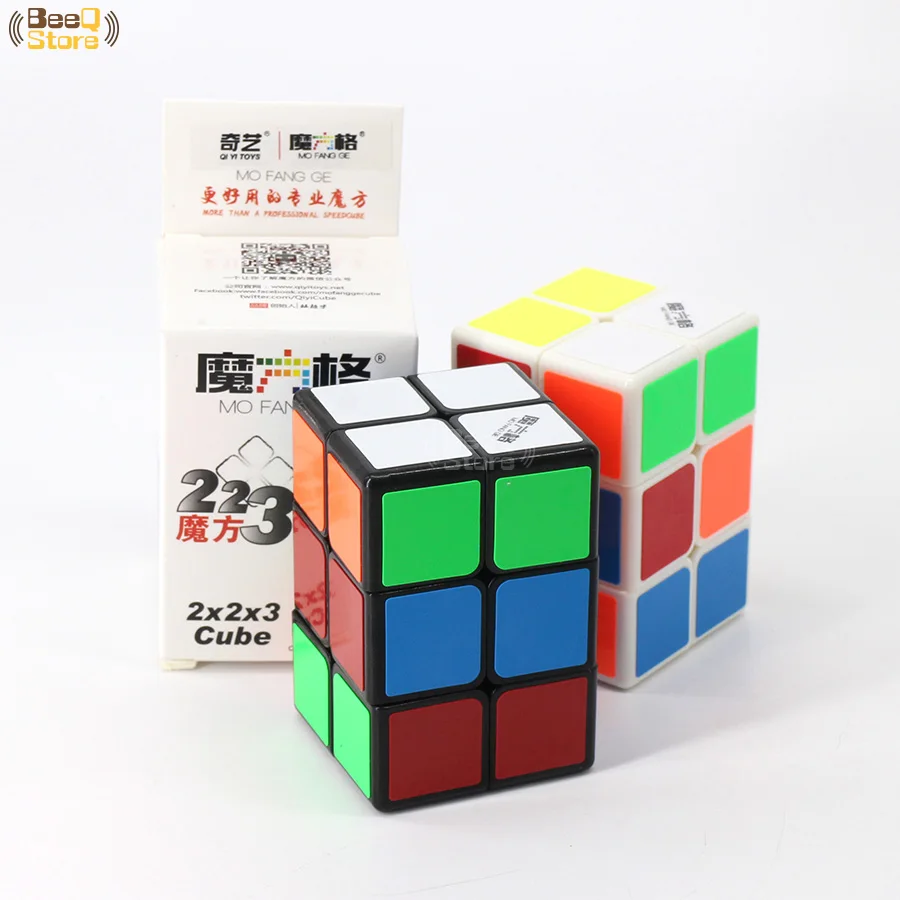 QiYi 2x2x3 Magic Cube Белый/Черный Стикеры Скорость Логические кубики Детские веселые развивающие игрушки для дети 223 развивающие игрушки