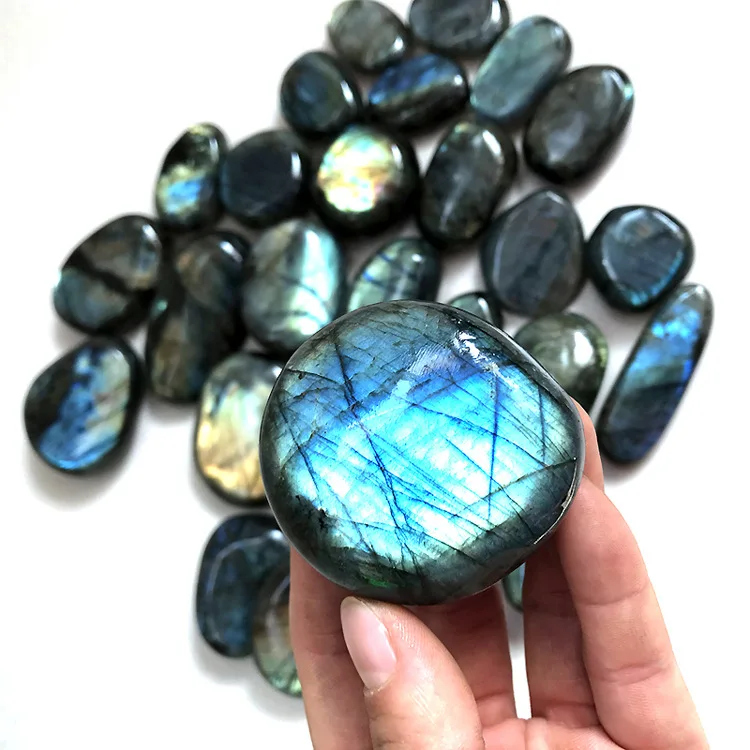 

1pcs Natural multicolor blue blue ribbon fiberglass specimen.