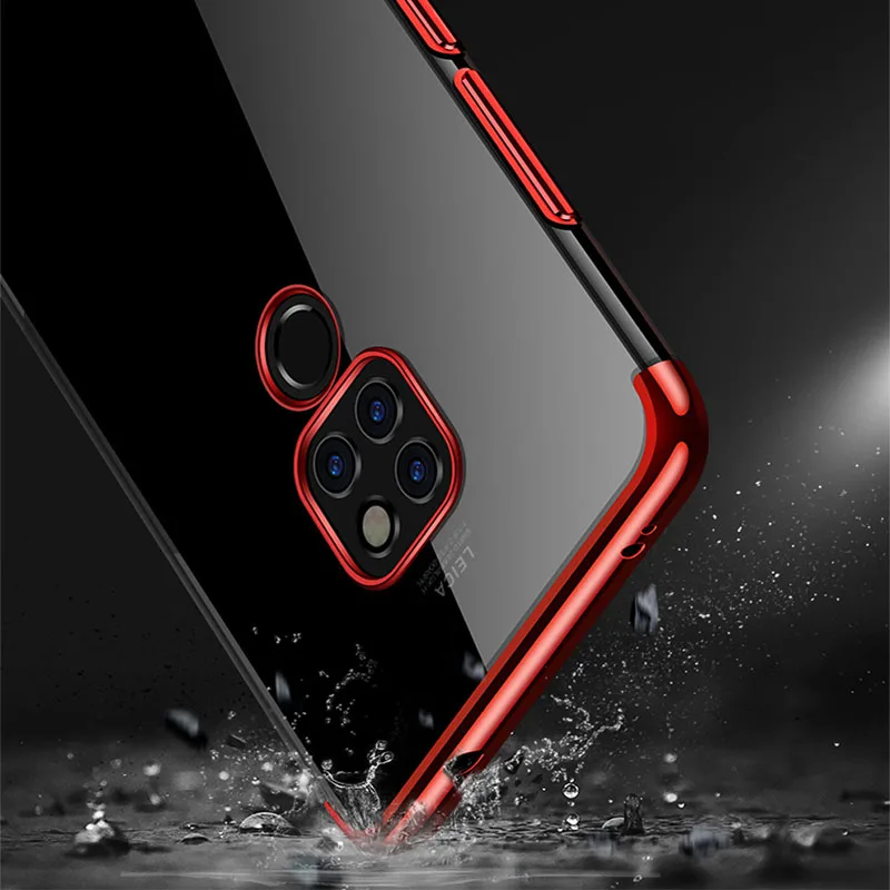 YueTuo luxury back phone cover coque case for huawei mate 10 lite 20 pro X 20X ultra thin silicone silicon soft tpu Accessories |