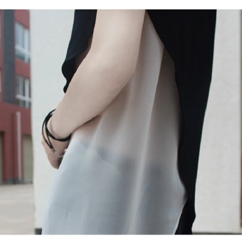 Асимметричная Новинка 2017 летняя повседневная Уличная одежда Женская цветная