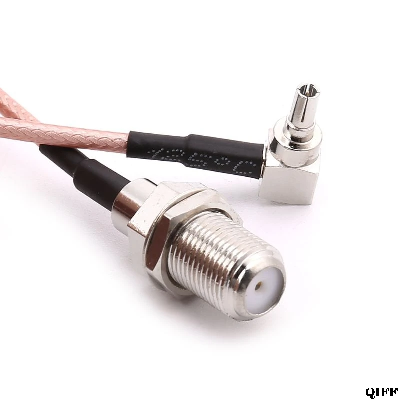 F Тип гнездо CRC9 мужской правый угол кабель RG316 Pigtail 15 см для HUAWEI модем