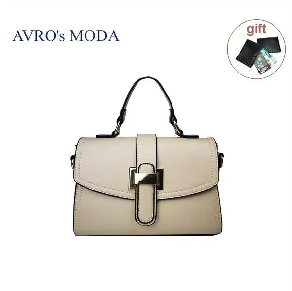Бренд AVRO MODA, сумки-шопперы для женщин из искусственной кожи, дизайнерские женские сумки через плечо, женские сумки-мессенджеры в стиле ретро - Цвет: beige bag