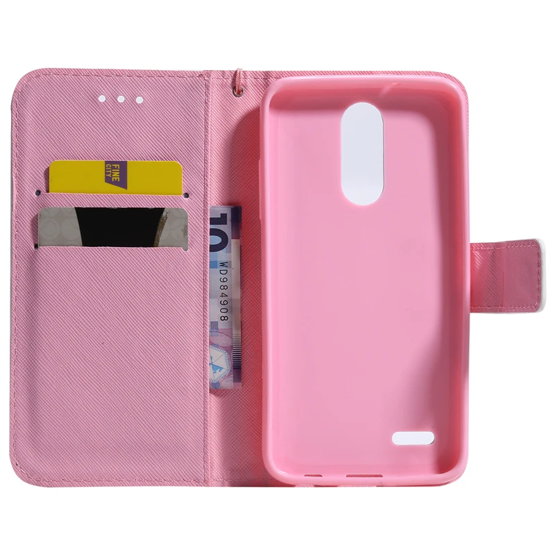 JYERAECOM Painted Flip PU Leather + Wallet Cover Case For Coque LG K8 2018 Phone Capa | Мобильные телефоны и аксессуары