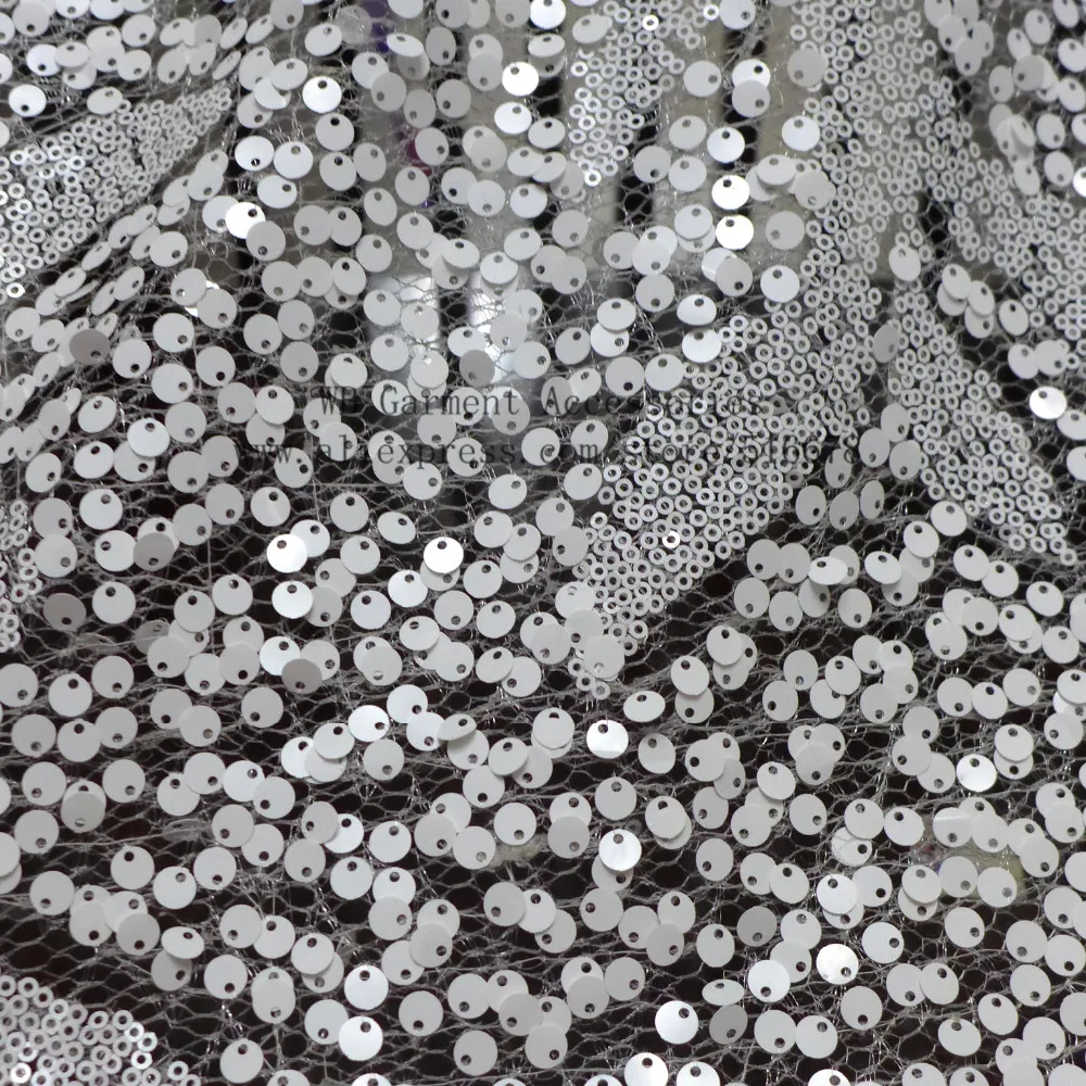 Кружевная ткань с блестками 130 см | Дом и сад