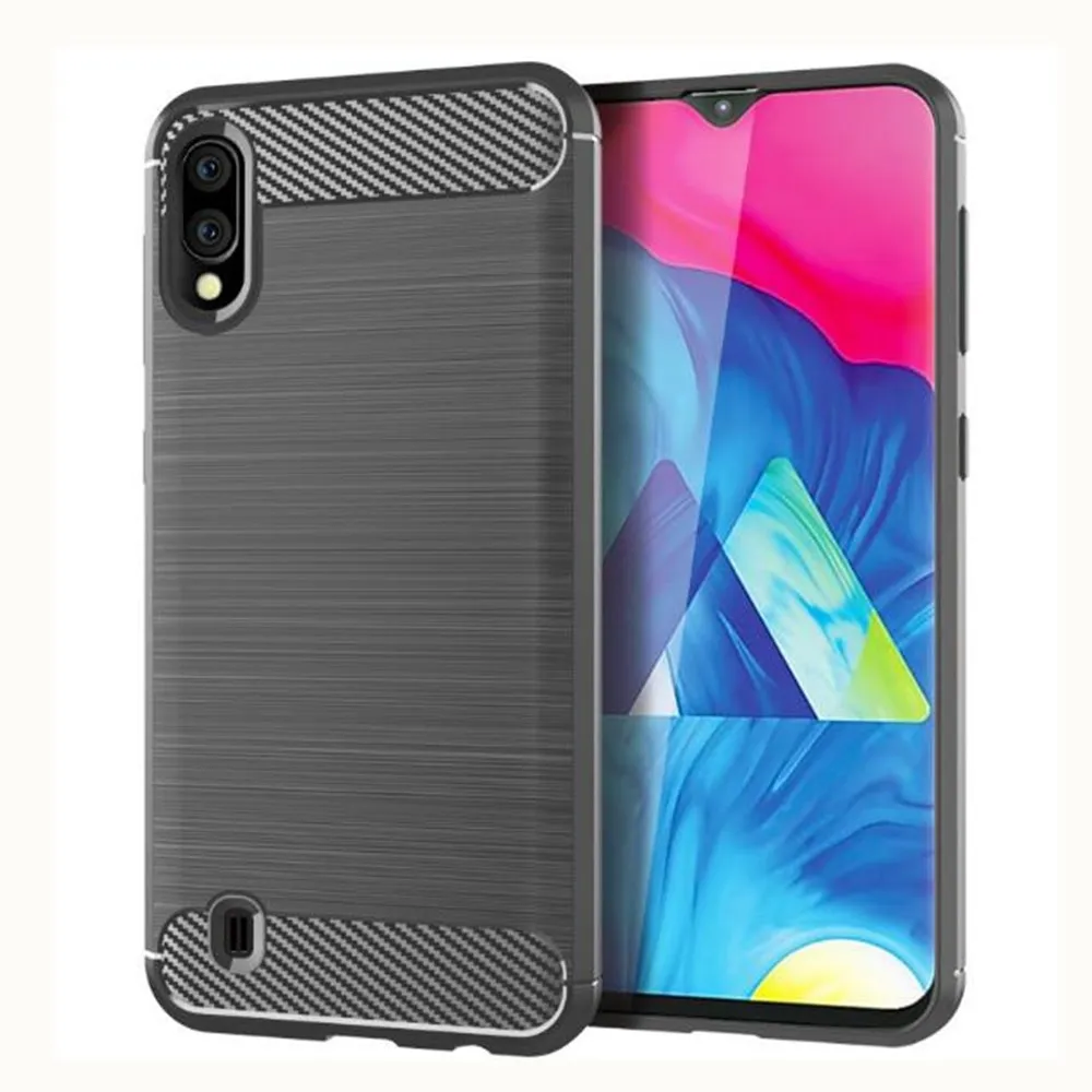 Чехол из углеродного волокна для Samsung Galaxy M10 резиновые силиконовые чехлы