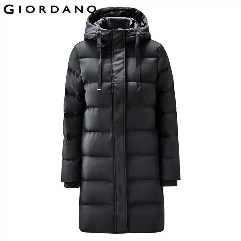 Женский пуховик jordano женский зимний Гладкий серый с гусиным пухом и капюшоном
