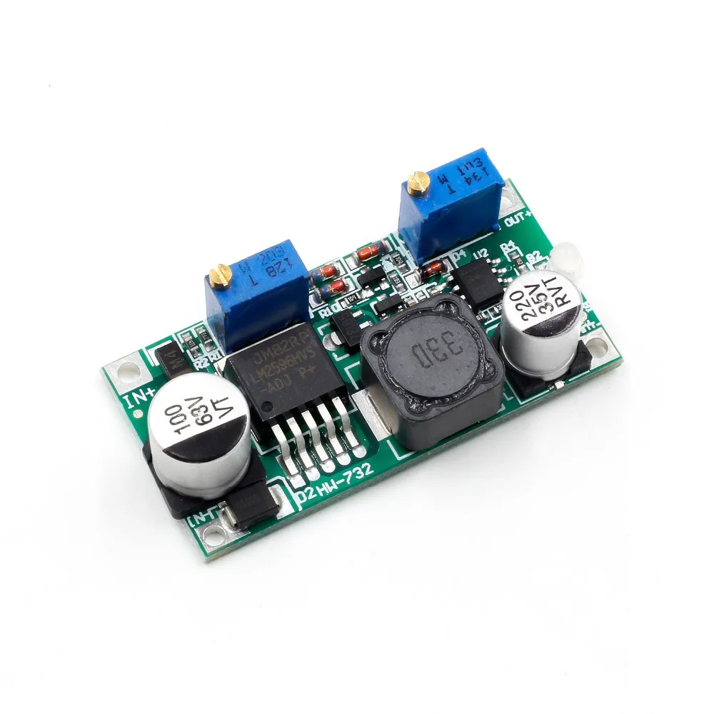 Новый LM2596HV DC понижающий CC CV Регулируемый блок питания 1 25 30 в 15 Вт|Интегральные