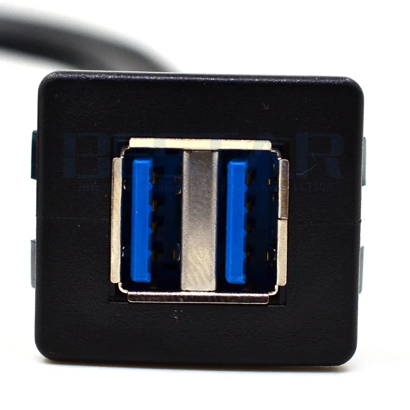 1 м двойной квадратный удлинитель USB 3 0 для автомобиля с утапливаемым креплением