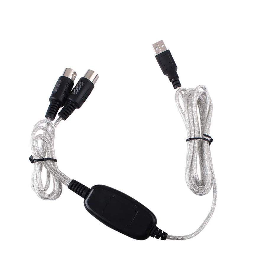 2 м USB MIDI кабель IN OUT для телефона со шнуром музыкальной клавиатуры|audio converter|audio