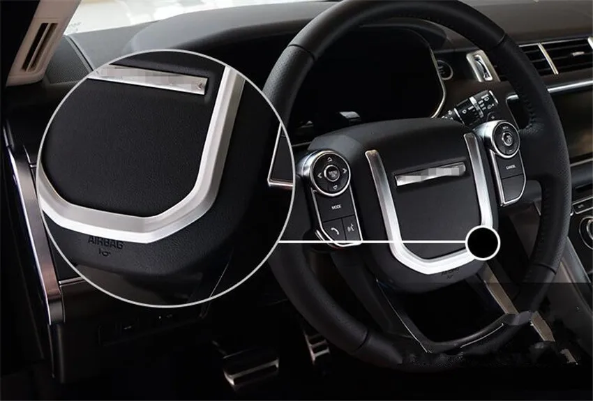 Чехол с блестками на руль автомобиля отделка для Land Rover Range Sport 2014 2016 наклейка