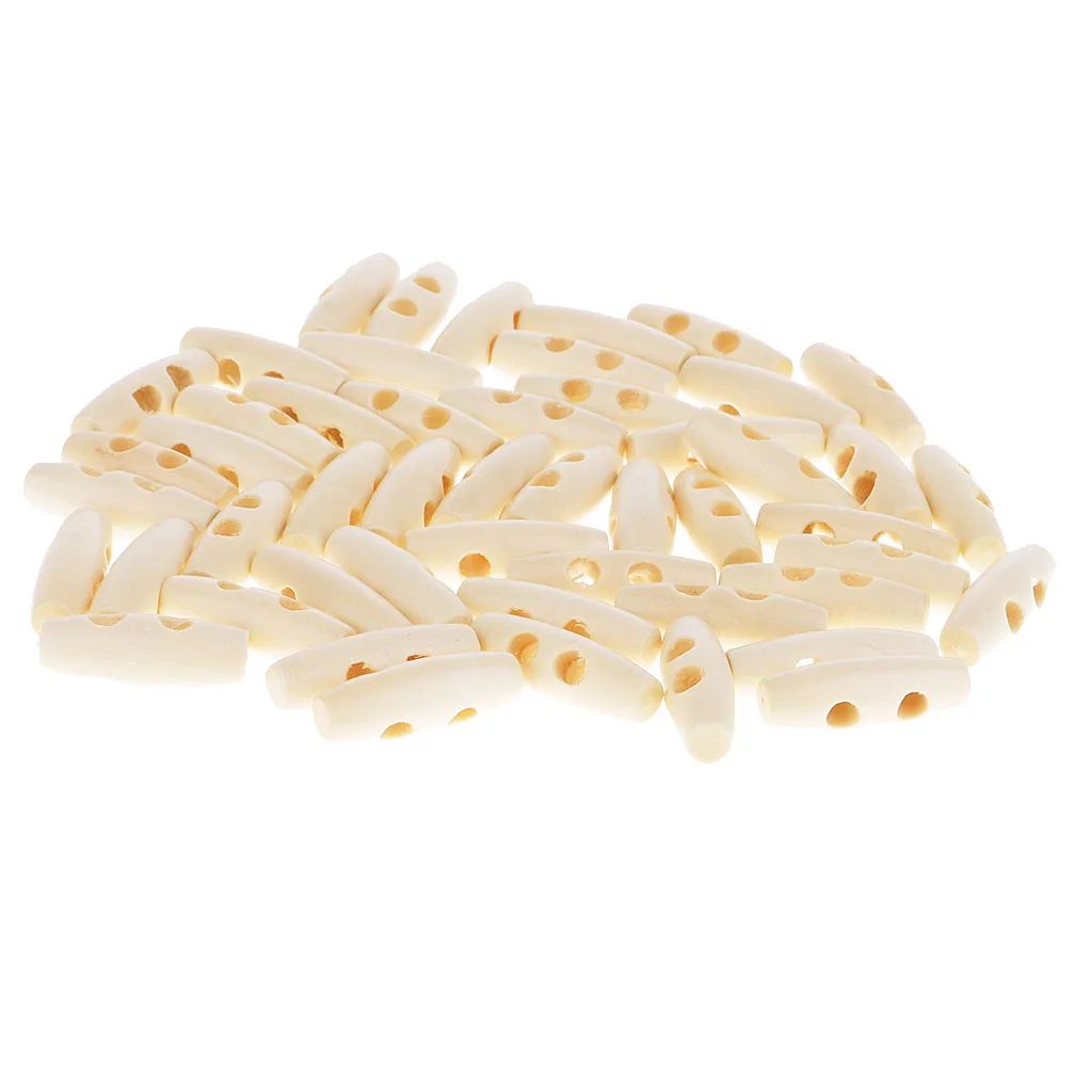 Деревянные пуговицы тумблеры с 2 роговыми пряжками Швейные аксессуары для одежды