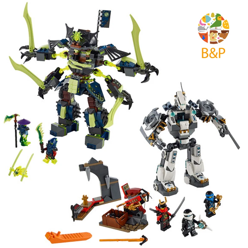 70737 757 шт. Ninjago серия Titan Mech боевой модель строительные блоки конструктор